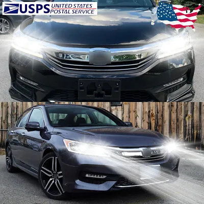 For Honda Accord Sport 2017-2016 - Combo 6000K Hi&Low Beam LED Headlight Bulbs • $24.47