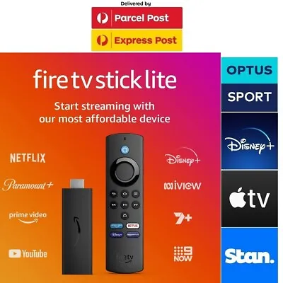 $60 • Buy Latest Amazon Fire TV Stick Lite Alexa Voice Remote Media Streamer