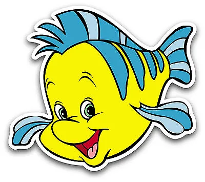 Little Mermaid Flounder Kids Vinyl Sticker Decal Cartoon 2.5  Set Of 2  • $4.50