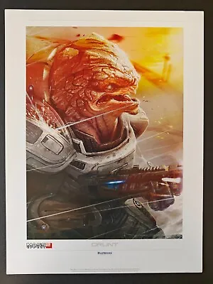 Mass Effect Grunt Lithograph Art Print Poster Collectible Merchandise N7 1 2 3 • $37.46