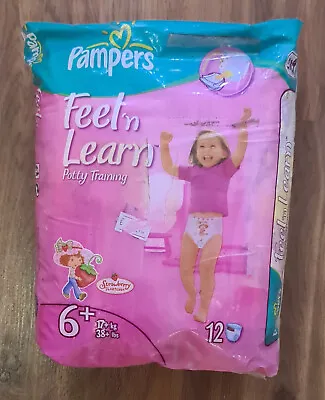 Vintage 2006 Diapers PAMPERS Feel N Learn 12 Nappies-17+kgs NEW UNOPENED ABDL • $300