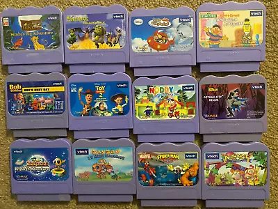 Vtech V Smile Lot Of 12 Game Cartridges Superman/Spiderman/Toy Story/Batman+++ • $19.99