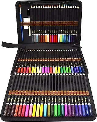 £26.32 • Buy Coloured Pencils For Adults - 72 Professional Colouring Pencils Drawing Art Set*