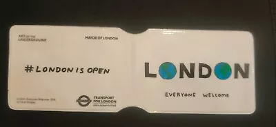 Tfl LU Underground Oyster Card Holder Wallet David Shrigley London Is Open • £10