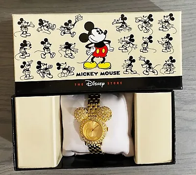 Disney Store Exclusive - Mickey Mouse - Quartz Watch - Jewel - In Box *works*🔥 • $59.99