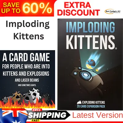 $36.29 • Buy Imploding Kittens: This Is The First Expansion Of Exploding Kittens Card Game