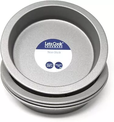 £9.99 • Buy Individual Mini Pie Sandwich Quiche Tart Tins, Set Of 4, British Made 