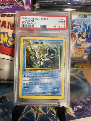 $0.99 • Buy 1999 Pokemon Omastar Fossil 1st Edition 40/62 PSA 9 Mint