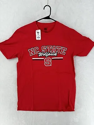 $8 • Buy NC State Wolfpack Shirt Adult Medium Red Logo Spell Out College MV Sport $20