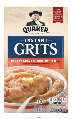 Quaker Instant Grits Red Eye Gravy & Ham 6 Unit Pack • £32.16