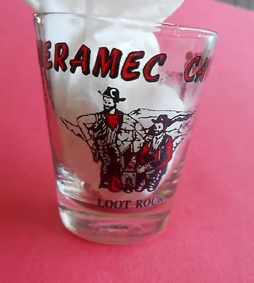 Mackinac Bridge Missouri Loot Rock - Stage Curtains - Onyx Wine Table Shot Glass • $2.50