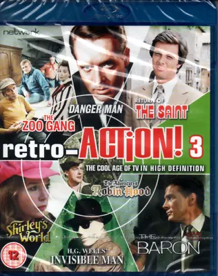 Retro-Action Volume 3 Blu-ray - New & Sealed - Return Of The Saint Danger Man • £19.99