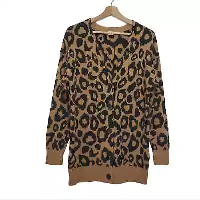 Sunday Best Aritzia Sz Small Sylvia Mohair Wool Blend Leopard Oversized Cardigan • $74.99