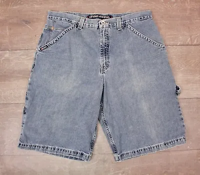 Men's VTG 1990s JNCO Jeans Blue Denim Carpenter Shorts AS IS Sz 38x12.5 90s • $166.92