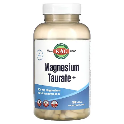 Magnesium Taurate + 400 Mg 180 Tablets (200 Mg Per Tablet) • $31.99