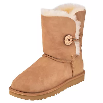 UGG Womens Bailey Button Boots (Chestnut Size 7) Lightly Worn • $39.99