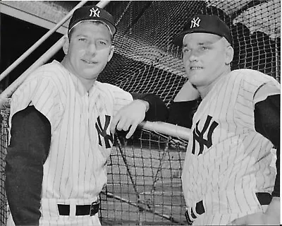 Elston Howard Mickey Mantle Hank Bauer Photo New York Yankees Photo 10x8 • $17