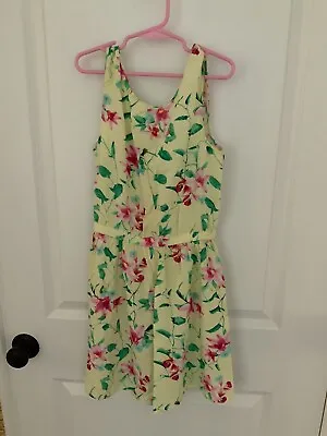 H&M H And M Girls Yellow Floral Flower Sundress Dress 11-12 Years  • $9.99