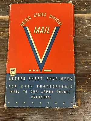 U.S. Official V Mail Envo-Letters  Vintage  Military 23 Pack • $34.99