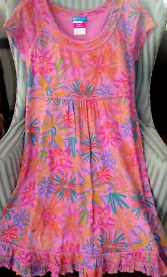 Nwt Fresh Produce Cotton  S/s Sunshine Style  Mardi Gras  Design Dress (m) • $49.99