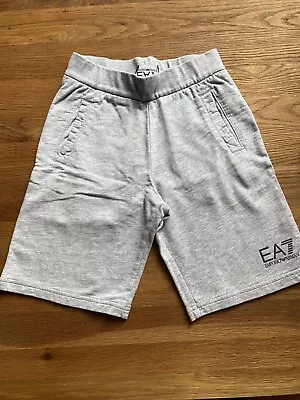 Boys EA7  Grey Jersey Shorts -  • £2