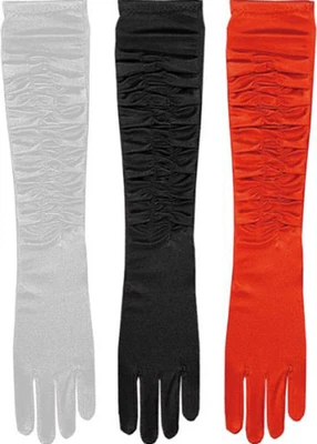 £12.49 • Buy Adult Burlesque Fancy Club Party Accessory Theatrical Lady Long Stain Gloves UK