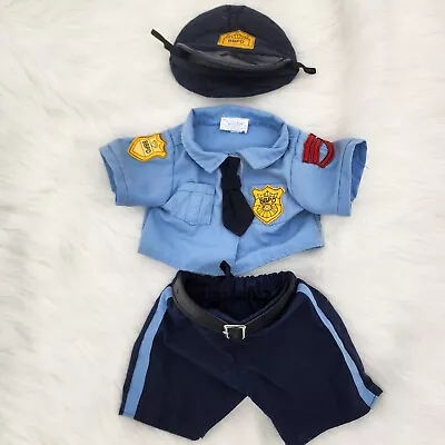 Build A Bear BABW British Police Officer Uniform Shirt Shorts And Hat Costume • $8.95