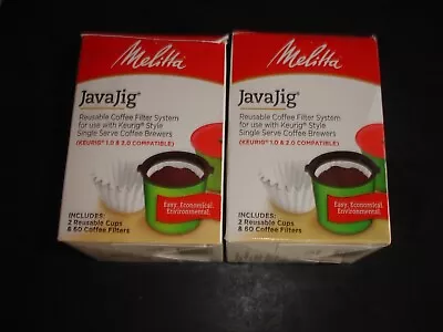 2 Melitta 2 Javajig And 120 Coffee Filters New Sealed  • $3.99