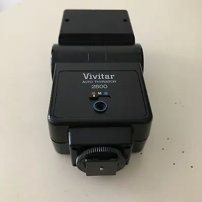 Vivitar 2800 Auto Thyristor Black Mount Camera Flash • $15