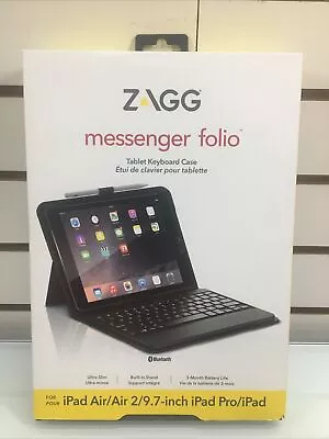 ZAGG Folio Case Bluetooth Keyboard For Apple IPad Pro Air 2 9.7-inch - Black • $28.99