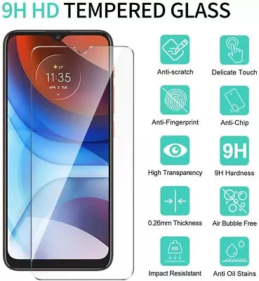 For Motorola Moto Edge 30 E13 G73 E32S G50 G60 Tempered Glass Screen Protector • $2.52