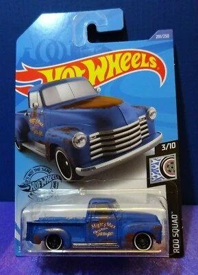 $6.50 • Buy 2020 Hot Wheels '52 CHEVY In Blue, HW ROD SQUAD 3/10. VG Long Card.