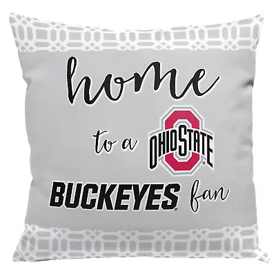 Northwest NCAA Ohio State Buckeyes Home Fan 2 Piece Throw Pillow Cover • $24.99