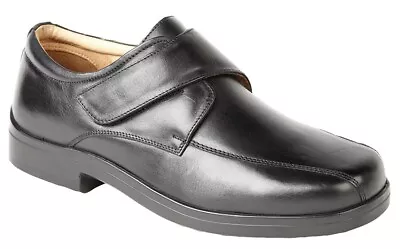 Leather Extra Wide Fitting Black EEE Shoes • £52.98