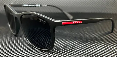 PRADA LINEA ROSSA PS 01TS DG009R Rubber Black Blue Men's 56 Mm Sunglasses • $154.71