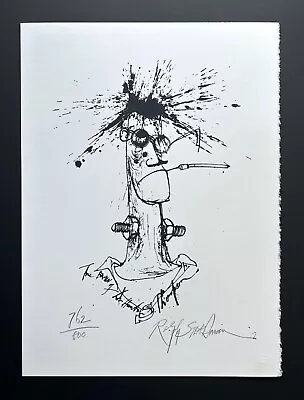 Ralph Steadman  Brain Of Hunter S. Thompson  - Signed - Lt Ed Print  #762 Of 800 • £187.94