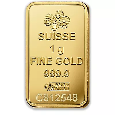 1 Gram 999.9 Gold Lady Fortuna Pamp Suisse Minted Bullion Certified Ingot Bar • $239.95