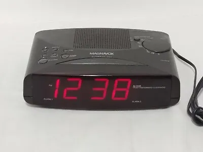 Magnavox AJ-3440/17 AM/FM Weatherband Dual Alarm Clock Radio Vintage Bed Slumber • $9.88