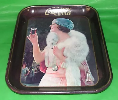 Vintage 1973 Coca-Cola Flapper Girl Serving Tray - Classic  • $12.99