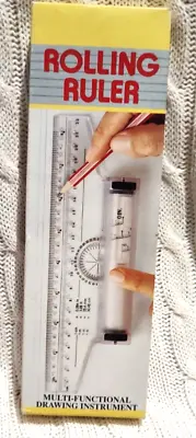 Vintage 12  Rolling Ruler Multi-Functional Drawing Instrument With Original Box • $6.97