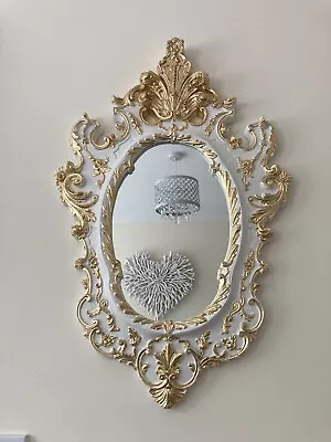 £65 • Buy Beautiful Baroque Style Painted Vintage Mirror