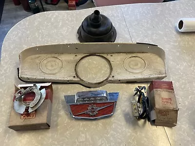 Vintage Ford Truck 60's Dash Hood Emblem NOS Turn Signal Indicator Shifter Boot • $45