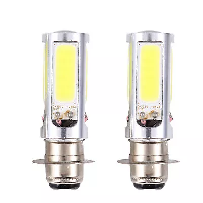 2Pcs 6000K White H6M COB LED Motor Bike/ATV Headlight Fog Light Bulb PX15d P15 • $11