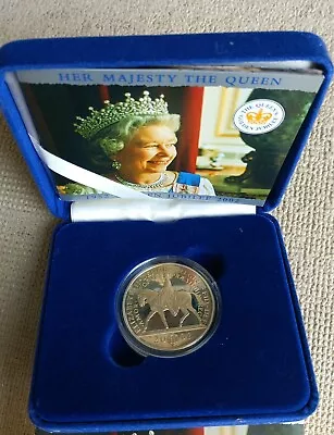 2002 Boxed Silver Proof UK £5 Five Pound Coin -Queen Elizabeth II Golden... • £26.30