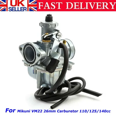 £27.56 • Buy For Mikuni Pit Dirt Bike VM 26mm (22mm Inner) Carburettor Carb 110/125/140cc UK