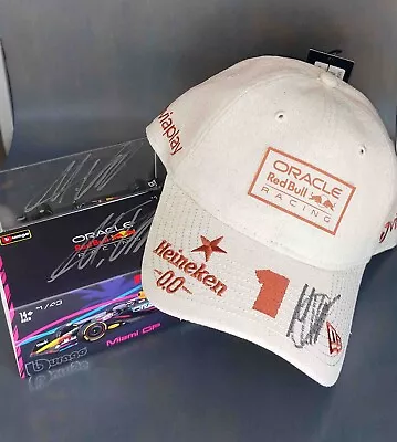 F1 Max Verstappen Original Signed Monaco 2024 Hat & Miami Car Red Bull Formula 1 • $300