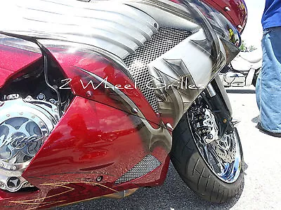 $49 • Buy 2006 Kawasaki Zx 14 Chrome Fairing & Nose Grills Screens Vents Mesh Grates