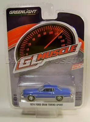 $6.49 • Buy 1974 '74 Ford Gran Torino Sport Blue Gl Muscle Series 26 Greenlight Diecast 2022