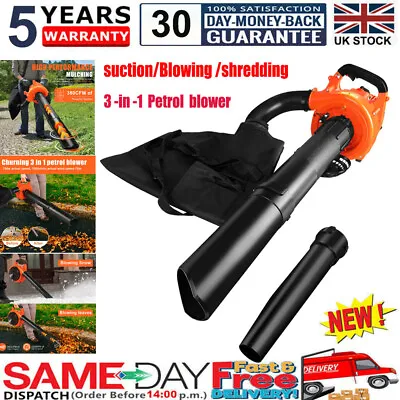 £102.99 • Buy  30cc Cordless Petrol Leaf Blower 3-in-1 Garden Yard Vacuum & Mulcher & Shredder