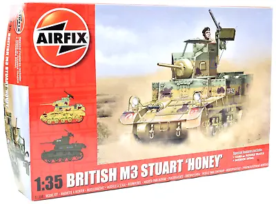 Airfix British M3 Stuart  Honey  1:35 Scale Plastic Model Tank Kit A1358 • $24.99